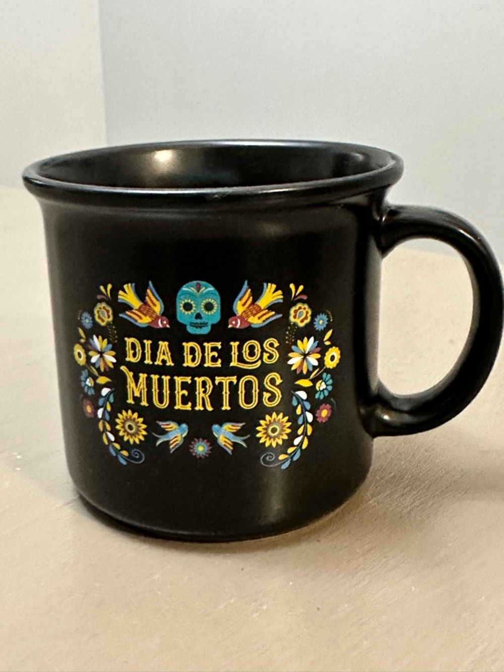 Día de los Muertos Mug Target MRKT FINDS Black Campfire Coffee Skull Birds 16oz